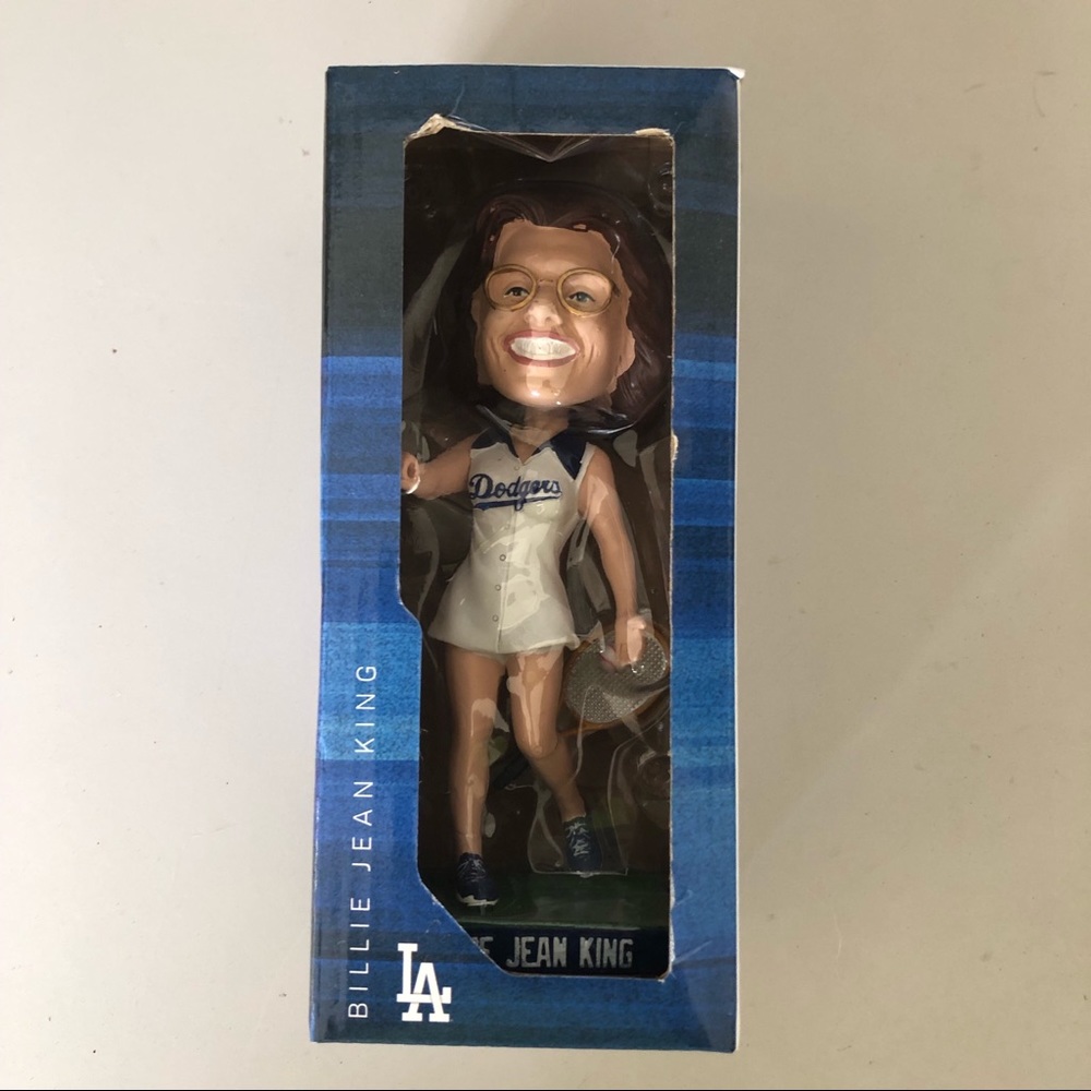 NEW Unopened Los Angeles Dodgers Billie Jean King Bobblehead